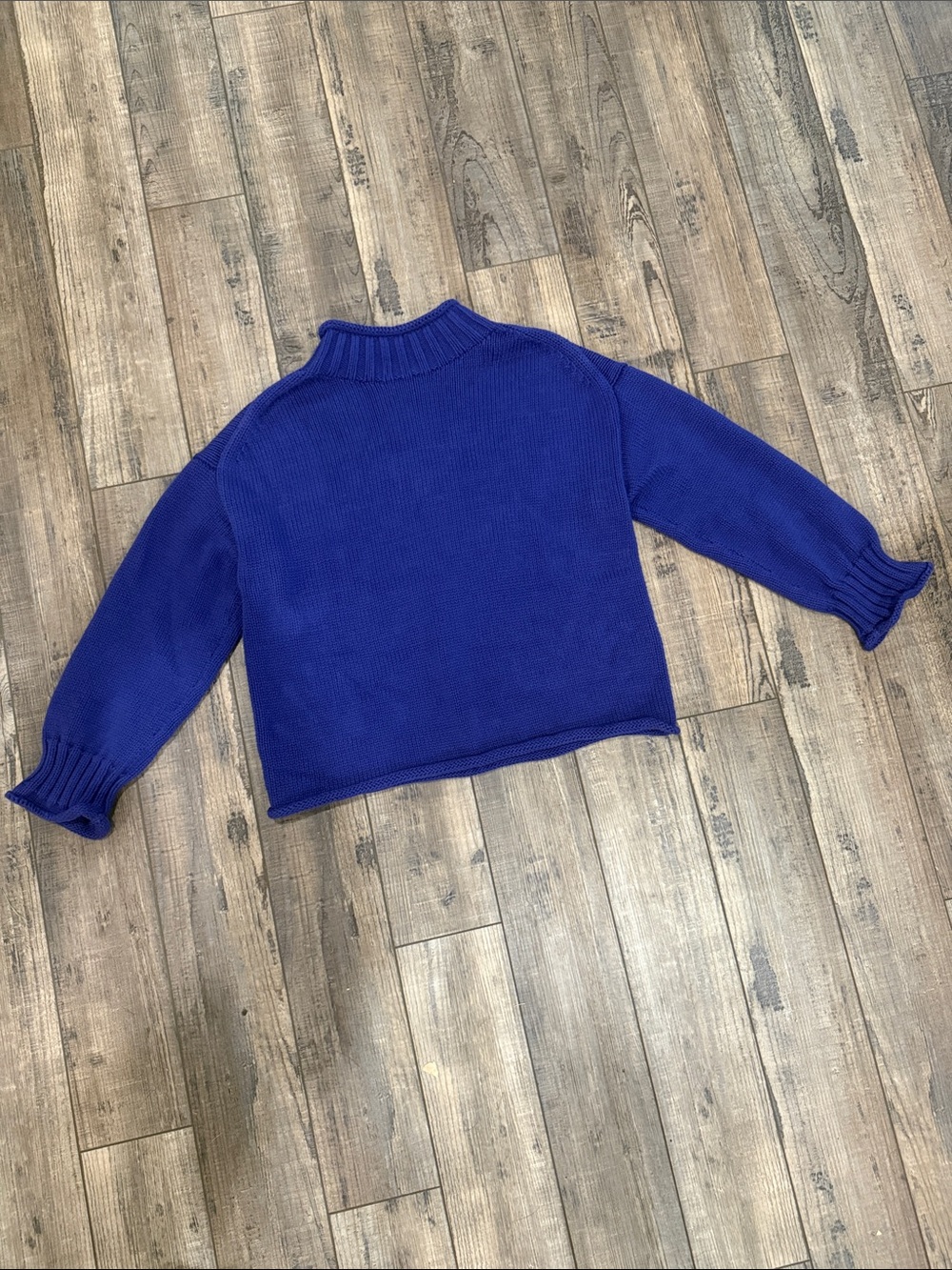 J. Crew Royal Blue Roll Neck Sweater